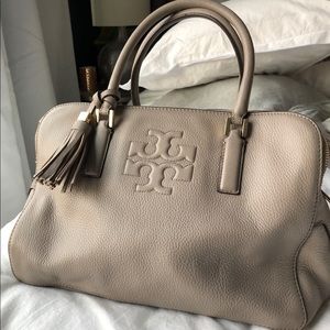 Tory Burch taupe Satchel